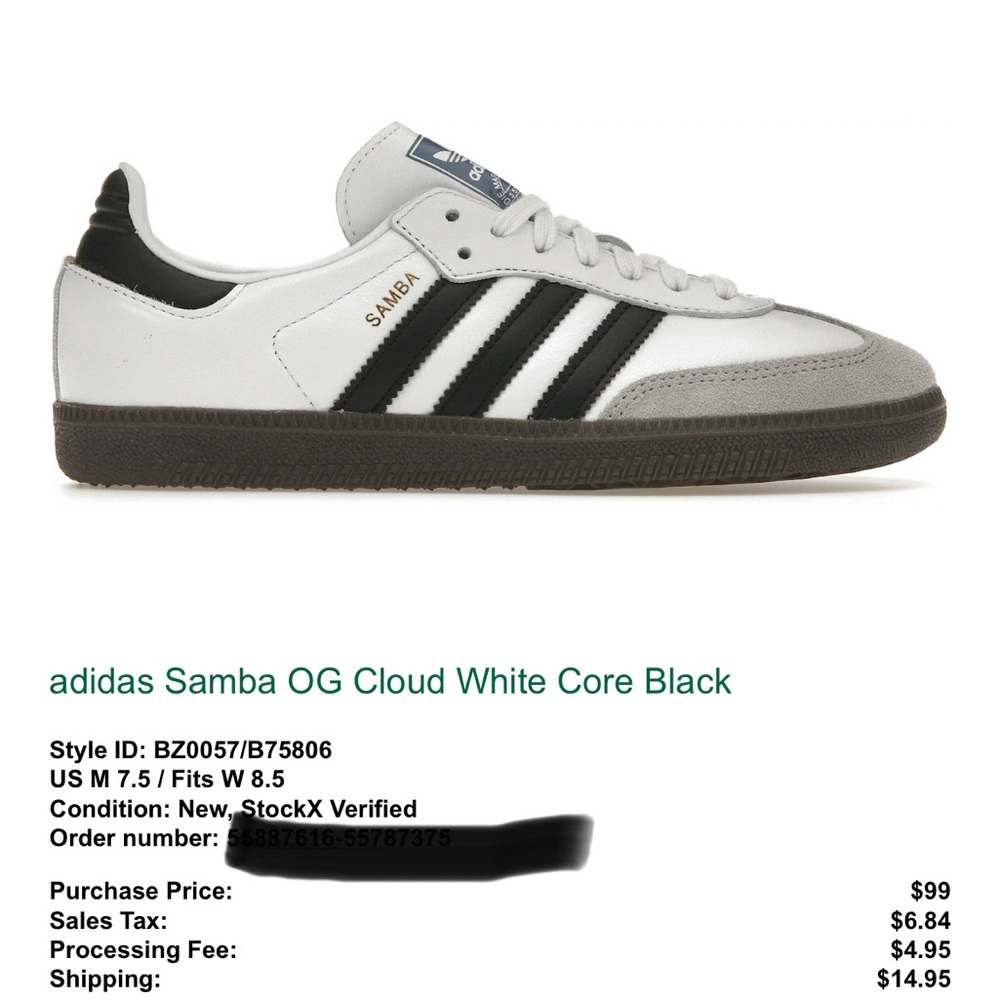 Women’s Adidas Samba sneakers